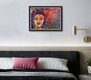 Handmade Paintings for Bedroom hanging on wall